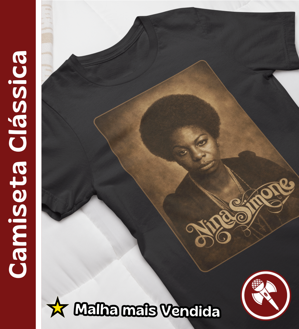 Nome do produto: Nina Simone 01  - Camiseta Clássica