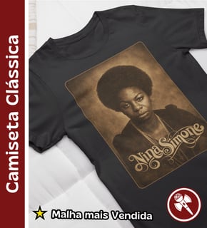 Nina Simone 01  - Camiseta Clássica