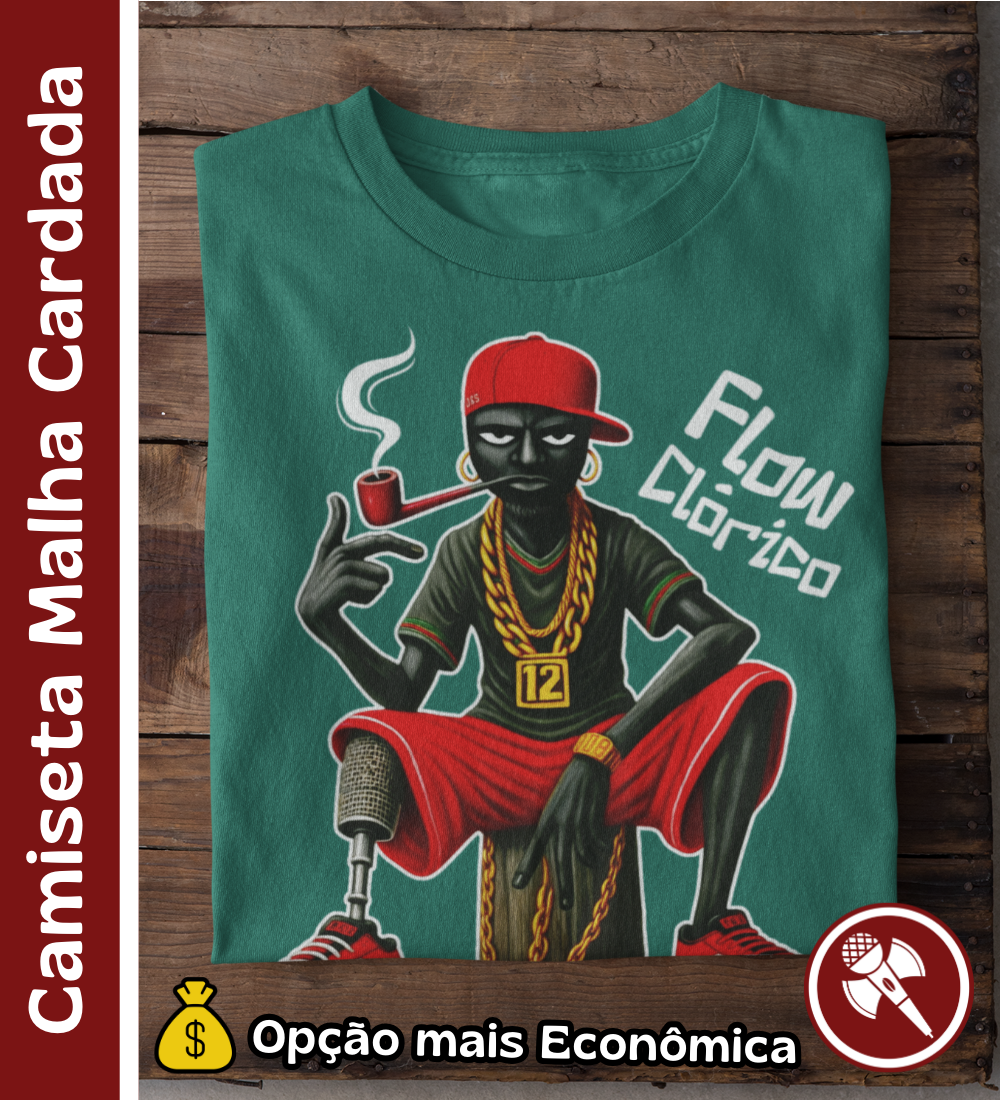 Nome do produto: Mano Saci - Camiseta Malha Cardada