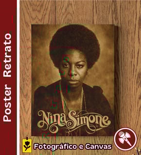 Nome do produto Nina Simone 01 - Poster Retrato