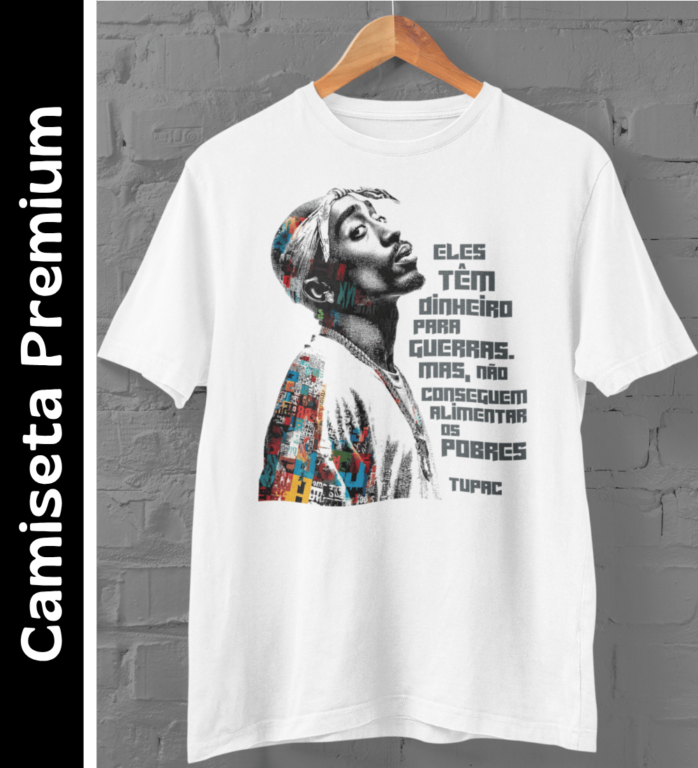 Nome do produto: Tupac Shakur - Camiseta Premium