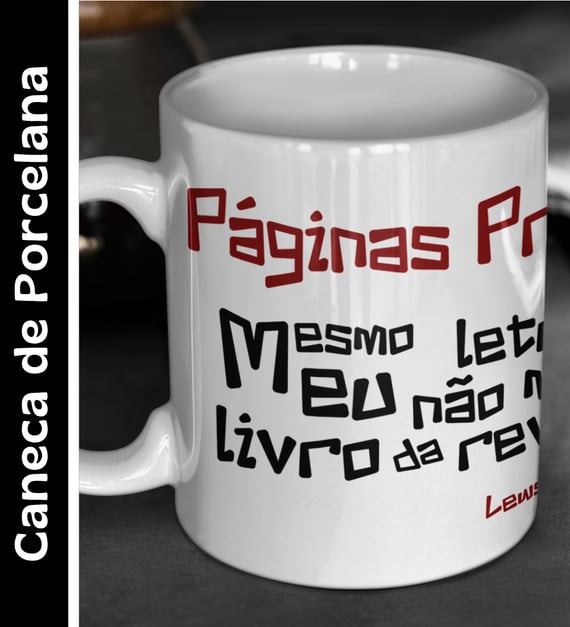 Páginas Pretas - Caneca