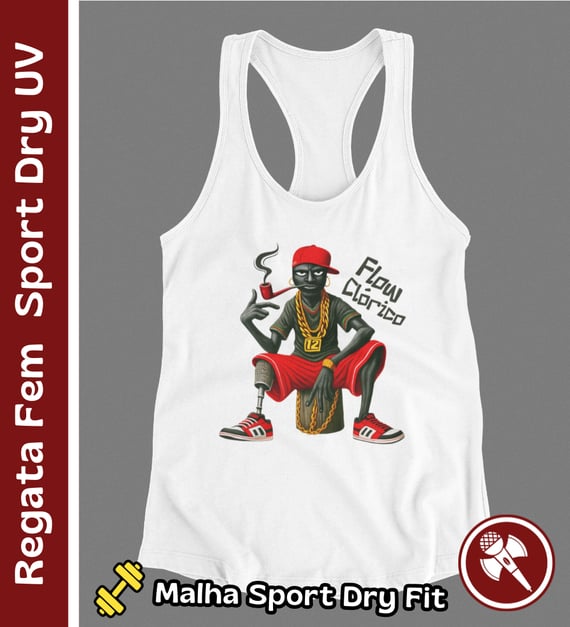 Mano Saci - Regata Feminina Sport Dry UV