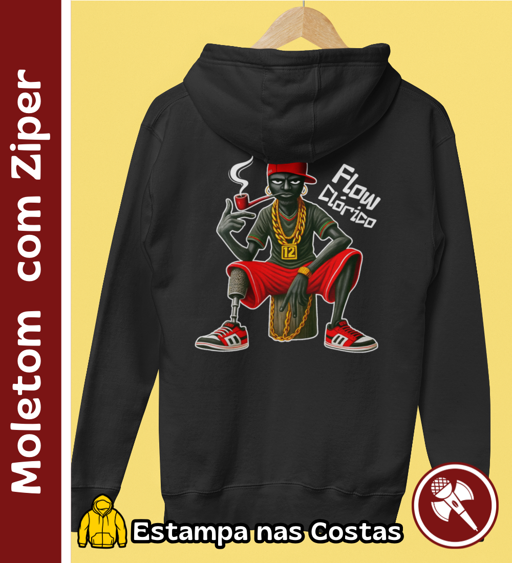 Nome do produto: Mano Saci - Moletom com Ziper