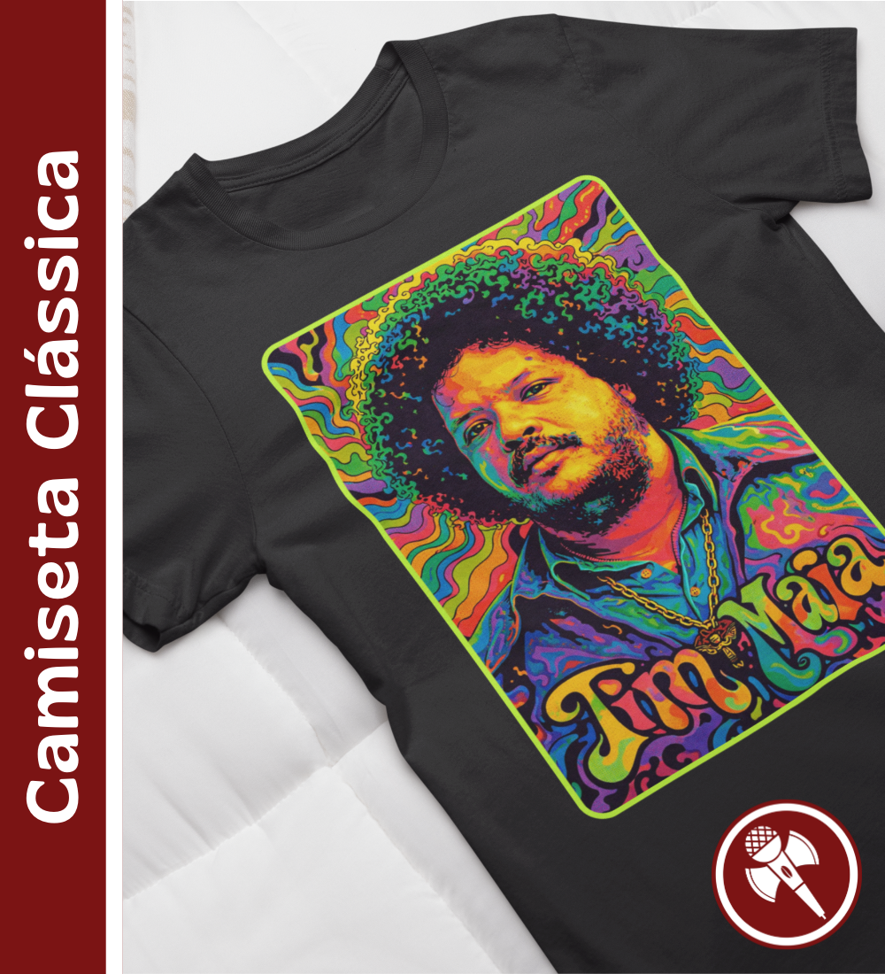 Nome do produto: Tim Maia Psicodélico - Camiseta Clássica