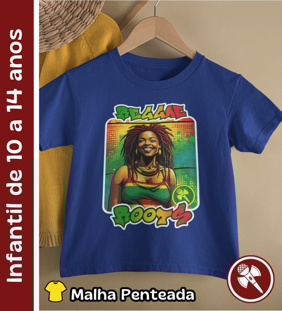 Reggae Roots - Camiseta Intantil de 10 a 14 anos