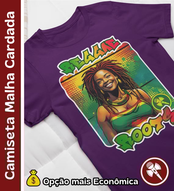 Reggae Roots - Camiseta Malha Cardada