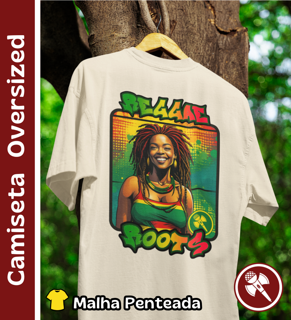 Nome do produto: Reggae Roots - Camiseta Oversized