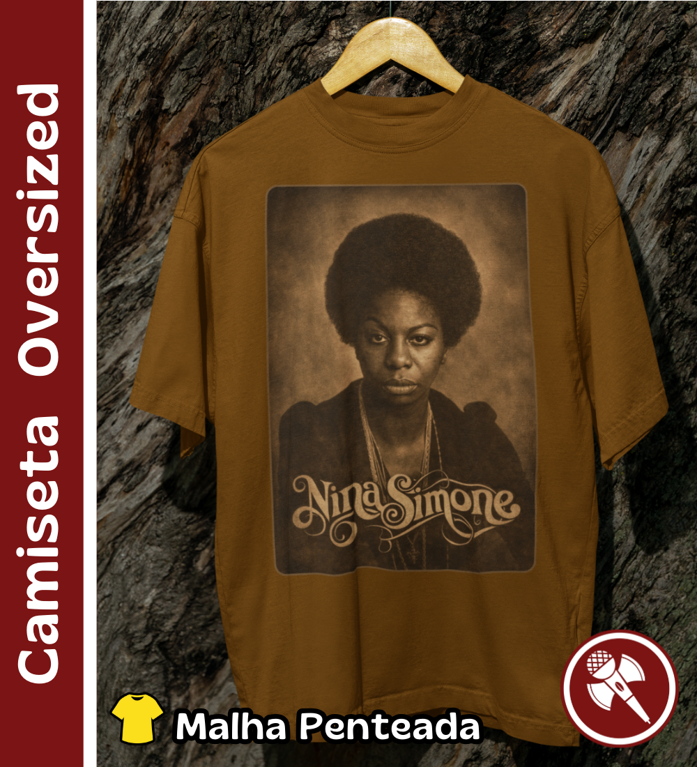 Nome do produto: Nina Simone 01 - Camiseta Oversized