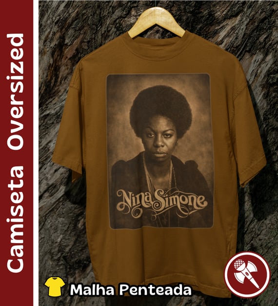 Nina Simone 01 - Camiseta Oversized
