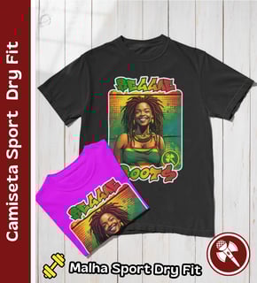 Nome do produto Reggae Roots - Camiseta Sport Dry UV