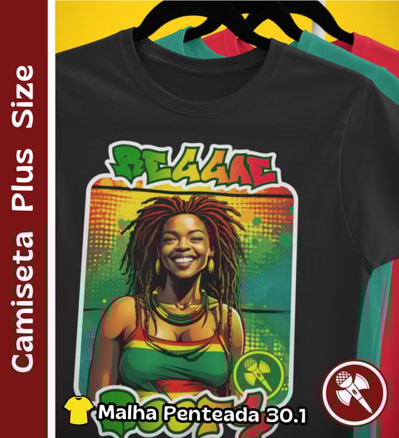 Reggae Roots - Camiseta Plus Size