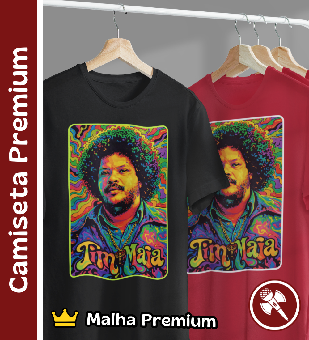 Nome do produto: Tim Maia Psicodélico - Camiseta Premium
