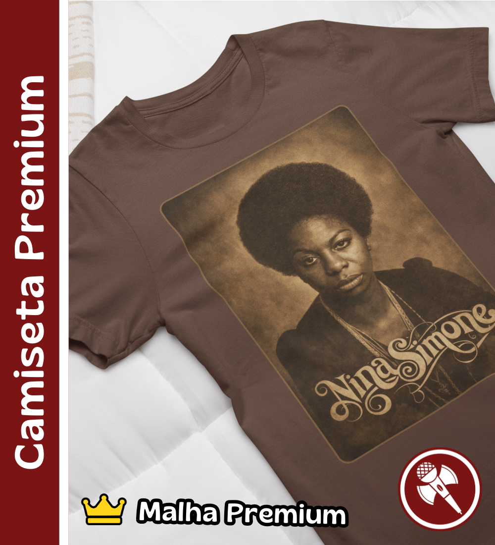 Nome do produto: Nina Simone 01 - Camiseta Premium