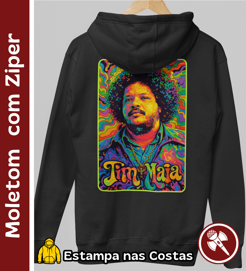 Nome do produto: Tim Maia Psicodélico - Moletom com Ziper