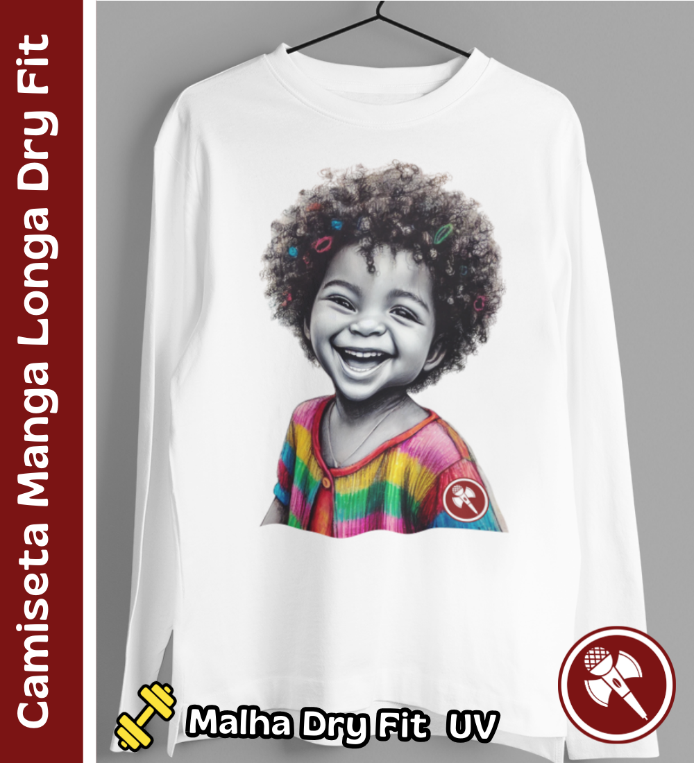 Nome do produto: Criança Interior 01 - Camiseta Manga Longa Sport Dry UV