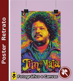 Tim Maia Psicodélico - Poster Retrato