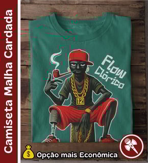 Nome do produto Mano Saci - Camiseta Malha Cardada
