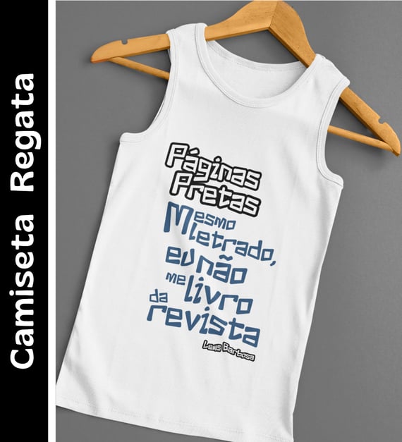 Páginas Pretas - Camiseta Regata