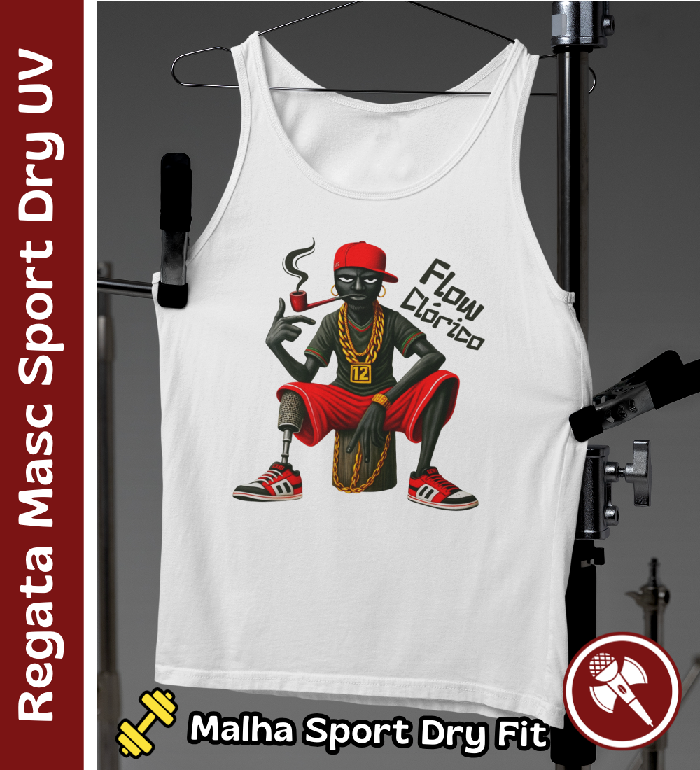 Nome do produto: Mano Saci - Regata Masculina Sport Dry UV