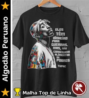 Frase do Tupac - Camiseta de Algodão Peruano