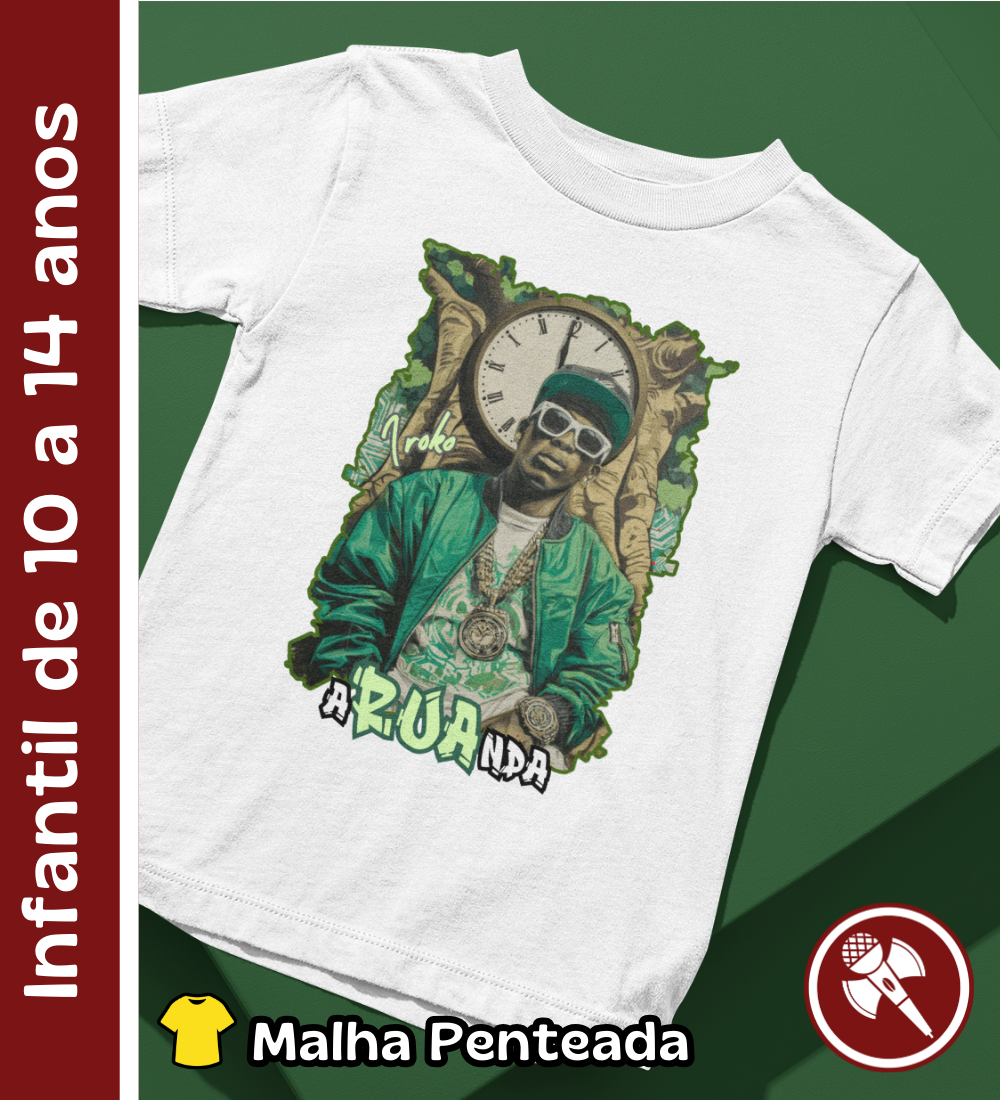Nome do produto: Iroko 01 - Camiseta Intantil de 10 a 14 anos