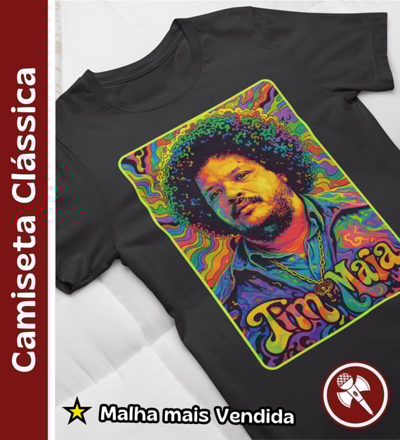 Tim Maia Psicodélico - Camiseta Clássica