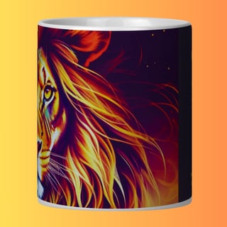 Nome do produto ARTEMÍSIA Canecas – ‘Leão – Animais de Poder’