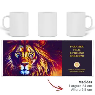 Nome do produto ARTEMÍSIA Canecas – ‘Leão – Animais de Poder’