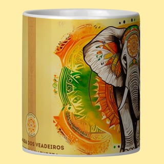Nome do produto ARTEMÍSIA Canecas – ‘Elefante – Animais de Poder’ - 01