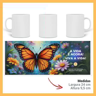 Nome do produto ARTEMÍSIA Canecas – ‘BORBOLETAS – A Magia da Transformação’ - 04