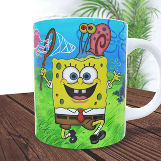Nome do produto Caneca Bob Esponja Caçando Águas Vivas