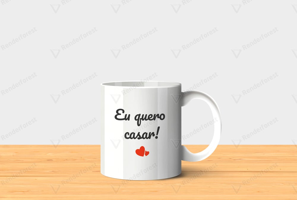 Nome do produto: Caneca Mágica - Eu Quero Casar