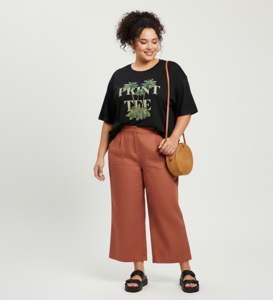 Nome do produto: T-shirt plus Palm tree