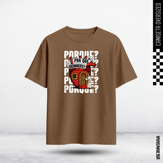 Nome do produtoCamiseta Oversized – Por que te escondes?