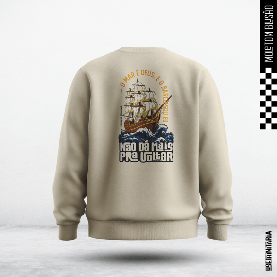 Moletom Blusão – O mar é Deus