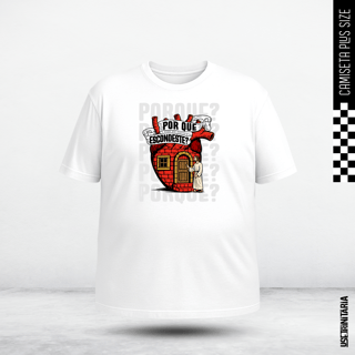 Nome do produtoCamiseta Plus Size – Por que te escondes?