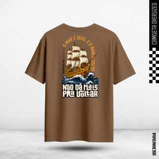 Nome do produtoCamiseta Oversized (frente e costas) – O mar é Deus