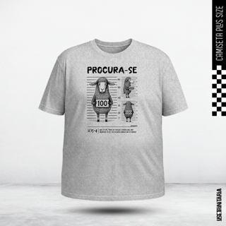 Nome do produtoCamiseta Plus Size Procura-se — A Ovelha 100