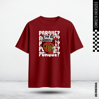 Nome do produtoCamiseta Oversized – Por que te escondes?