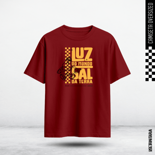 Nome do produtoCamiseta Oversized — Luz e Sal