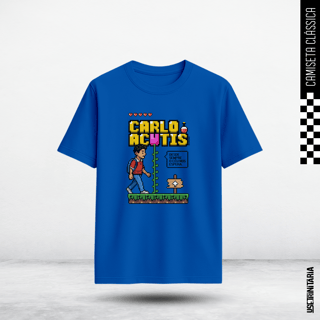Nome do produtoCamiseta Clássica – Carlo Acutis