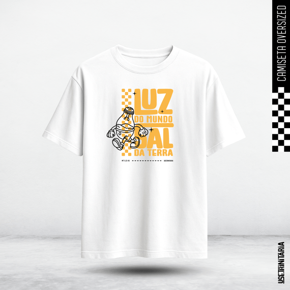 Camiseta Oversized — Luz e Sal