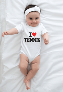 Nome do produto Body Infantil I Love Tennis | Conforto e Estilo para os Pequenos