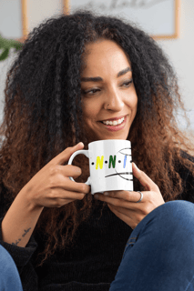 Caneca de Cerâmica 325ml com Estampa Exclusiva – Impressão em Alta Qualidade