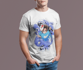 Nome do produto Camiseta Demon Slayer Tanjiro Blue Style
