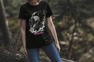 Nome do produto Camiseta Demon Slayer Nezuko Black and White