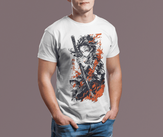 Nome do produto Camiseta Demon Slayer Tanjiro Hinokami Kagura
