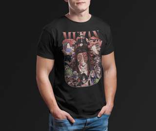 Nome do produto Camiseta Demon Slayer Muzan e Posições Superiores