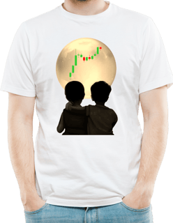 Camiseta  Menino e a Lua